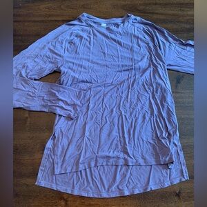 Under‎ Armour Top Long Sleeve Tee Shirt Women’s XS Purple Open Back